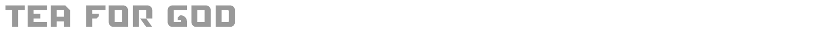 Tea For God font preview